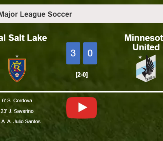 Real Salt Lake defeats Minnesota United 3-0. HIGHLIGHTS