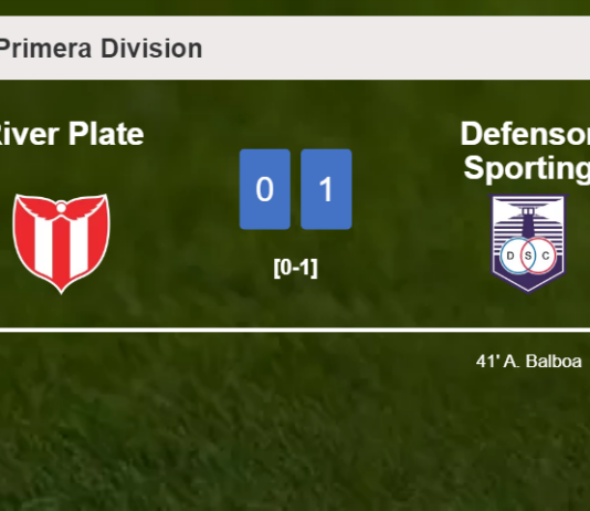 Defensor Sporting tops River Plate 1-0 with a goal scored by A. Balboa