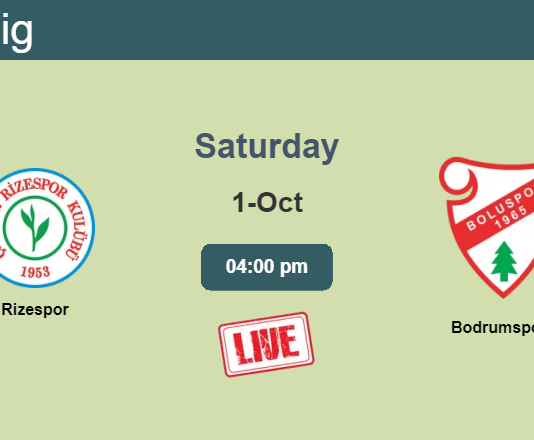 How to watch Rizespor vs. Bodrumspor on live stream and at what time