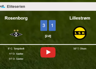 Rosenborg defeats Lillestrøm 3-1. HIGHLIGHTS