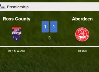 Ross County steals a draw against Aberdeen
