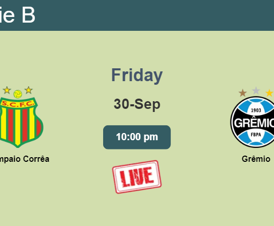 How to watch Sampaio Corrêa vs. Grêmio on live stream and at what time