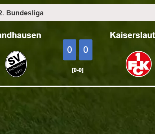 Sandhausen draws 0-0 with Kaiserslautern on Sunday