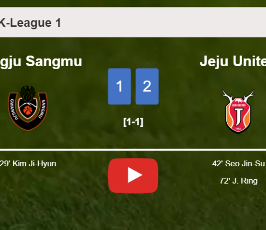 Jeju United recovers a 0-1 deficit to conquer Sangju Sangmu 2-1. HIGHLIGHTS