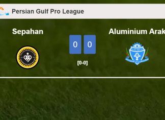 Sepahan draws 0-0 with Aluminium Arak on Saturday