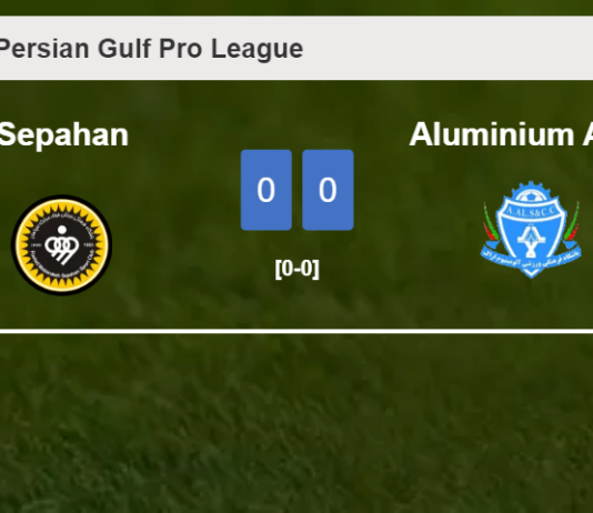 Sepahan draws 0-0 with Aluminium Arak on Saturday