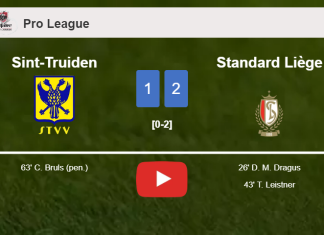 Standard Liège prevails over Sint-Truiden 2-1. HIGHLIGHTS