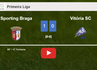 Sporting Braga prevails over Vitória SC 1-0 with a late goal scored by T. . HIGHLIGHTS