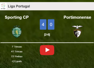 Sporting CP estinguishes Portimonense 4-0 playing a great match. HIGHLIGHTS