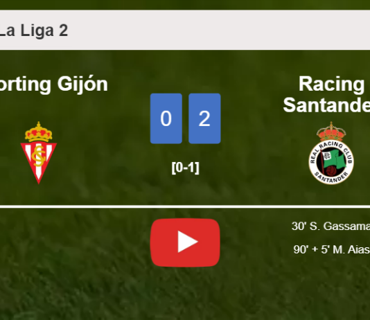 Racing Santander beats Sporting Gijón 2-0 on Sunday. HIGHLIGHTS