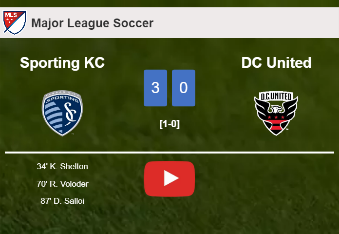 Sporting KC tops DC United 3-0. HIGHLIGHTS