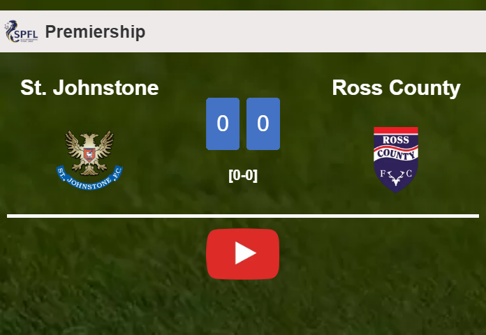 St. Johnstone draws 0-0 with Ross County on Saturday. HIGHLIGHTS