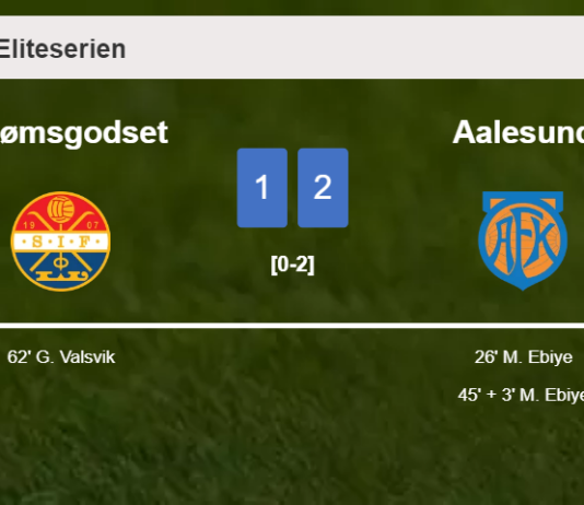 Aalesund beats Strømsgodset 2-1 with M. Ebiye scoring 2 goals