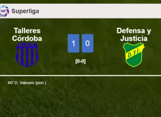 Talleres Córdoba conquers Defensa y Justicia 1-0 with a goal scored by D. Valoyes