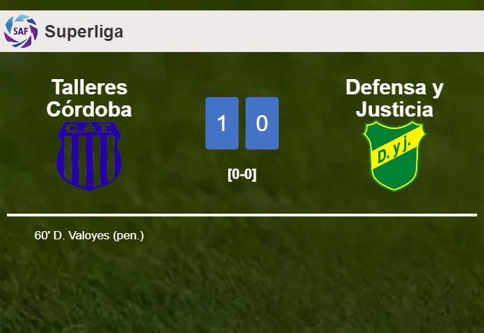 Talleres Córdoba conquers Defensa y Justicia 1-0 with a goal scored by D. Valoyes