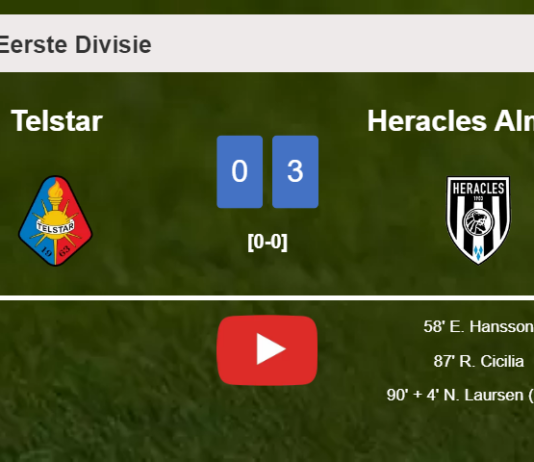 Heracles Almelo overcomes Telstar 3-0. HIGHLIGHTS