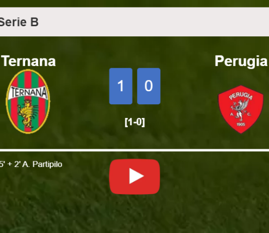 Ternana tops Perugia 1-0 with a goal scored by A. Partipilo. HIGHLIGHTS, Interview