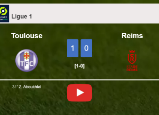 Toulouse prevails over Reims 1-0 with a goal scored by Z. Aboukhlal. HIGHLIGHTS