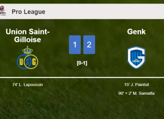 Genk steals a 2-1 win against Union Saint-Gilloise