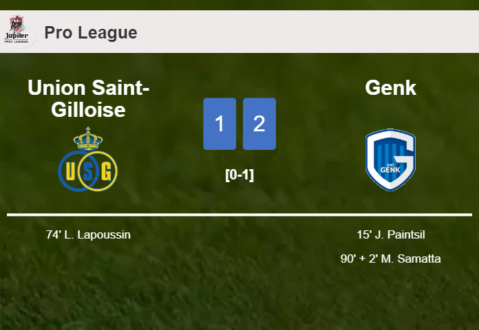 Genk steals a 2-1 win against Union Saint-Gilloise