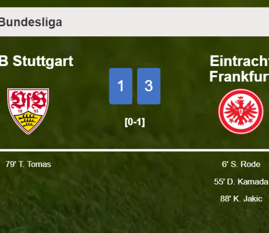 Eintracht Frankfurt defeats VfB Stuttgart 3-1