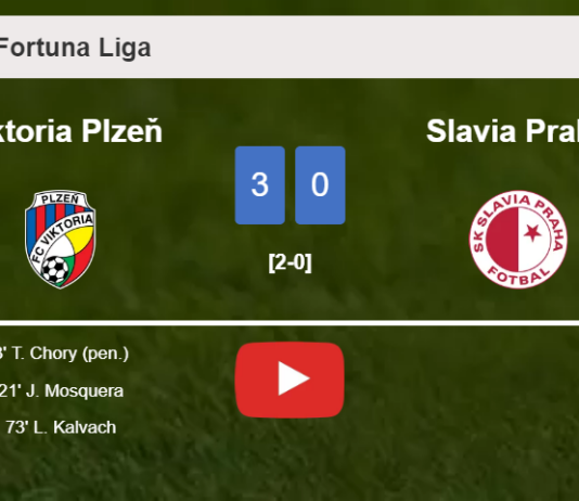 Viktoria Plzeň overcomes Slavia Praha 3-0. HIGHLIGHTS