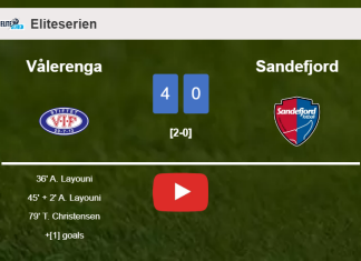 Vålerenga estinguishes Sandefjord 4-0 with a superb performance. HIGHLIGHTS