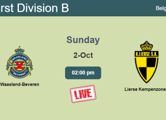 How to watch Waasland-Beveren vs. Lierse Kempenzonen on live stream and at what time