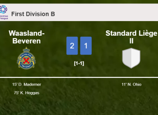 Waasland-Beveren recovers a 0-1 deficit to beat Standard Liège II 2-1