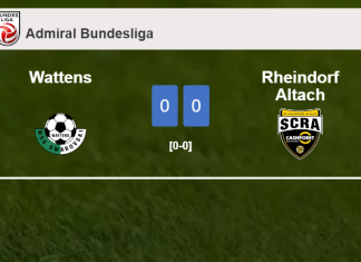 Wattens draws 0-0 with Rheindorf Altach on Saturday