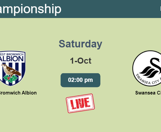 How to watch West Bromwich Albion vs. Swansea City on live stream and at what time