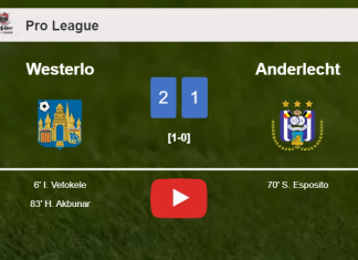 Westerlo tops Anderlecht 2-1. HIGHLIGHTS