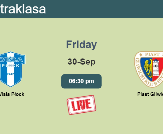 How to watch Wisła Płock vs. Piast Gliwice on live stream and at what time