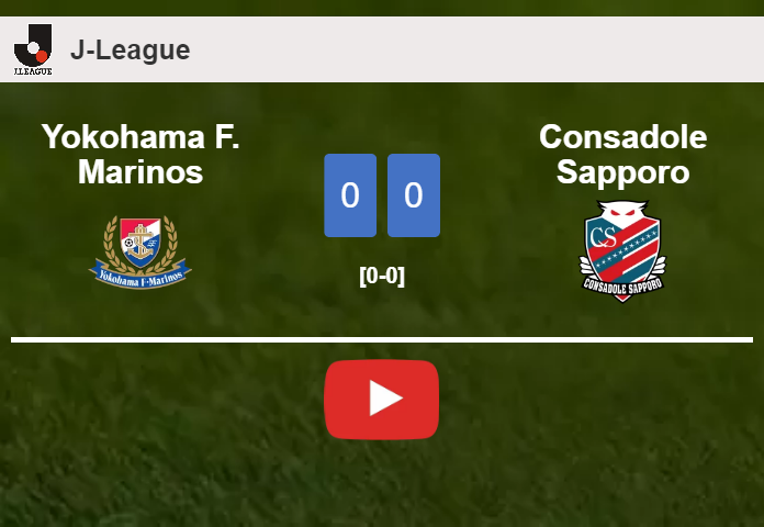 Consadole Sapporo stops Yokohama F. Marinos with a 0-0 draw. HIGHLIGHTS