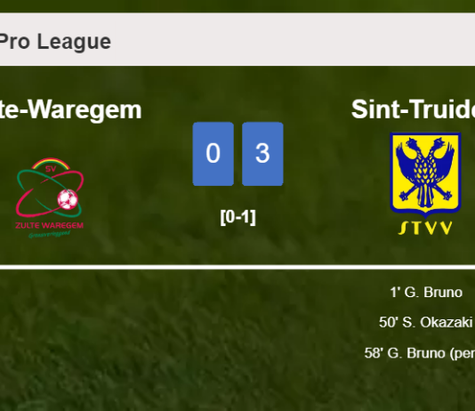 Sint-Truiden liquidates Zulte-Waregem with 2 goals from G. Bruno