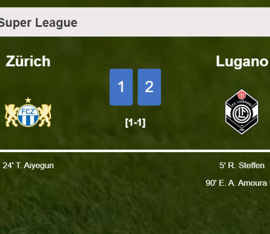 Lugano snatches a 2-1 win against Zürich