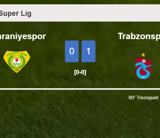 Trabzonspor conquers Ümraniyespor 1-0 with a goal scored by T. 