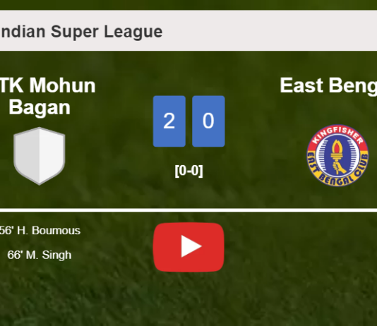 ATK Mohun Bagan conquers East Bengal 2-0 on Saturday. HIGHLIGHTS