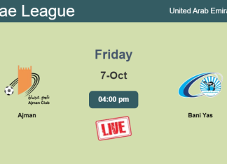 How to watch Ajman vs. Bani Yas on live stream and at what time