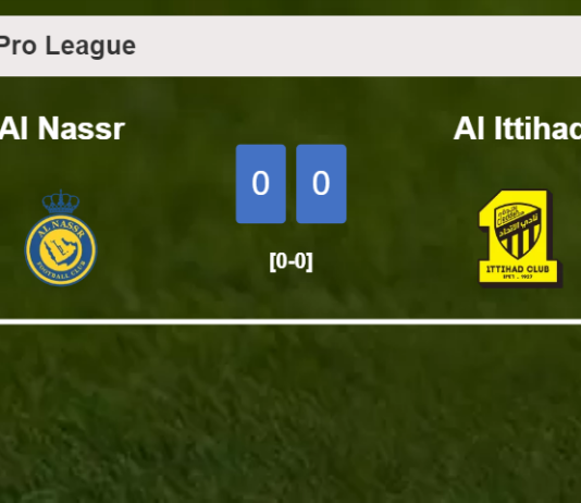 Al Nassr draws 0-0 with Al Ittihad on Sunday