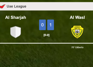 Al Wasl overcomes Al Sharjah 1-0 with a goal scored by Gilberto