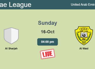 How to watch Al Sharjah vs. Al Wasl on live stream and at what time