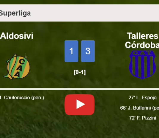 Talleres Córdoba prevails over Aldosivi 3-1. HIGHLIGHTS