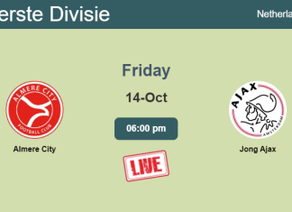How to watch Almere City vs. Jong Ajax on live stream and at what time