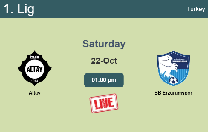 How to watch Altay vs. BB Erzurumspor on live stream and at what time