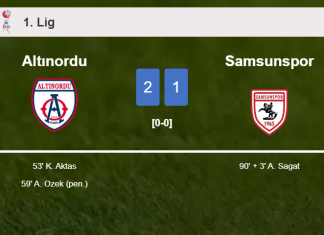 Altınordu snatches a 2-1 win against Samsunspor