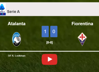 Atalanta beats Fiorentina 1-0 with a goal scored by A. Lookman. HIGHLIGHTS