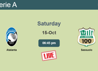 How to watch Atalanta vs. Sassuolo on live stream and at what time