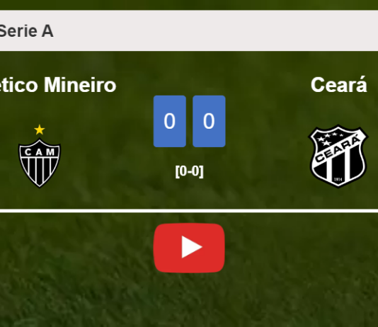 Atlético Mineiro draws 0-0 with Ceará on Sunday. HIGHLIGHTS