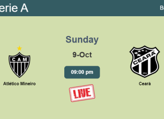 How to watch Atlético Mineiro vs. Ceará on live stream and at what time